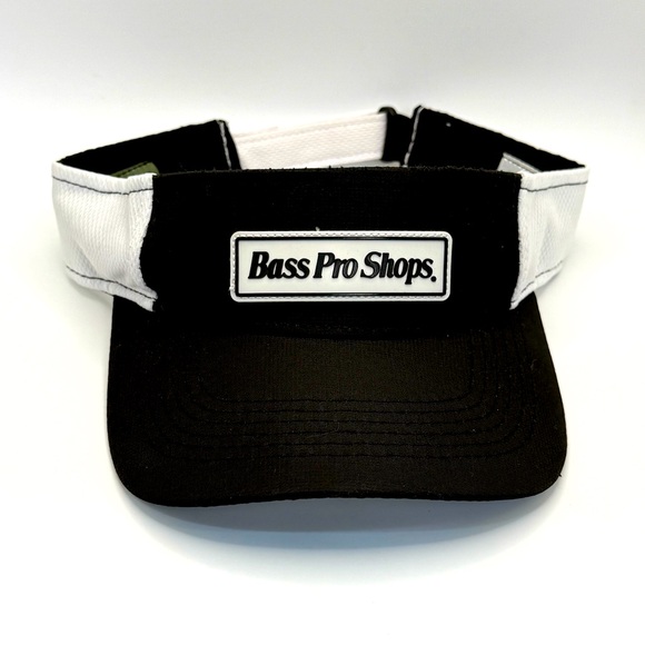 Bass Pro Shops Two-Tone Black and White Visor - Picture 1 of 4